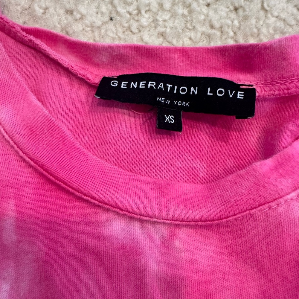 Generation Love Fuchsia Tie-Dye Top